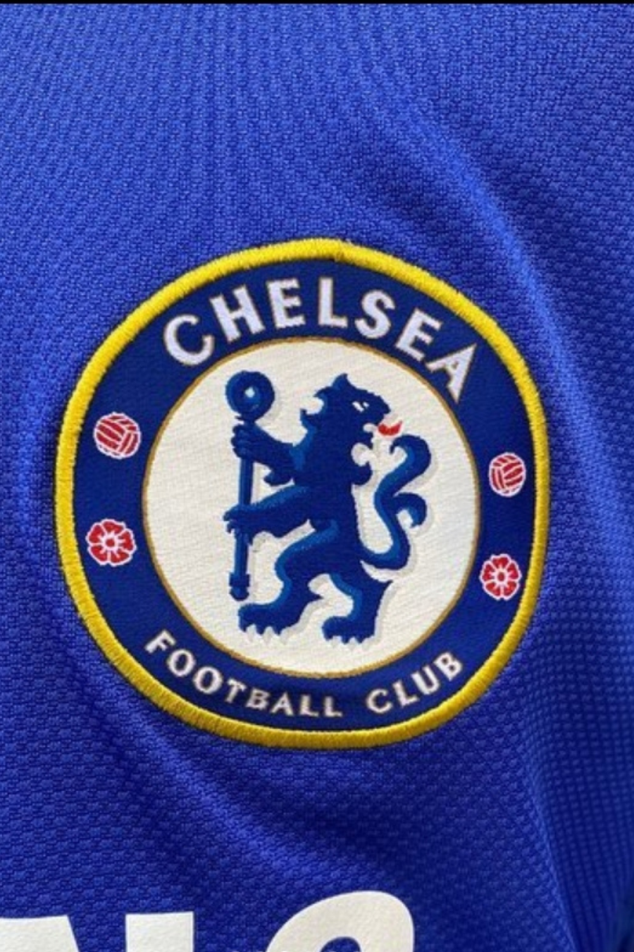 Didier Drogba #11 name and number detail on Chelsea shirt