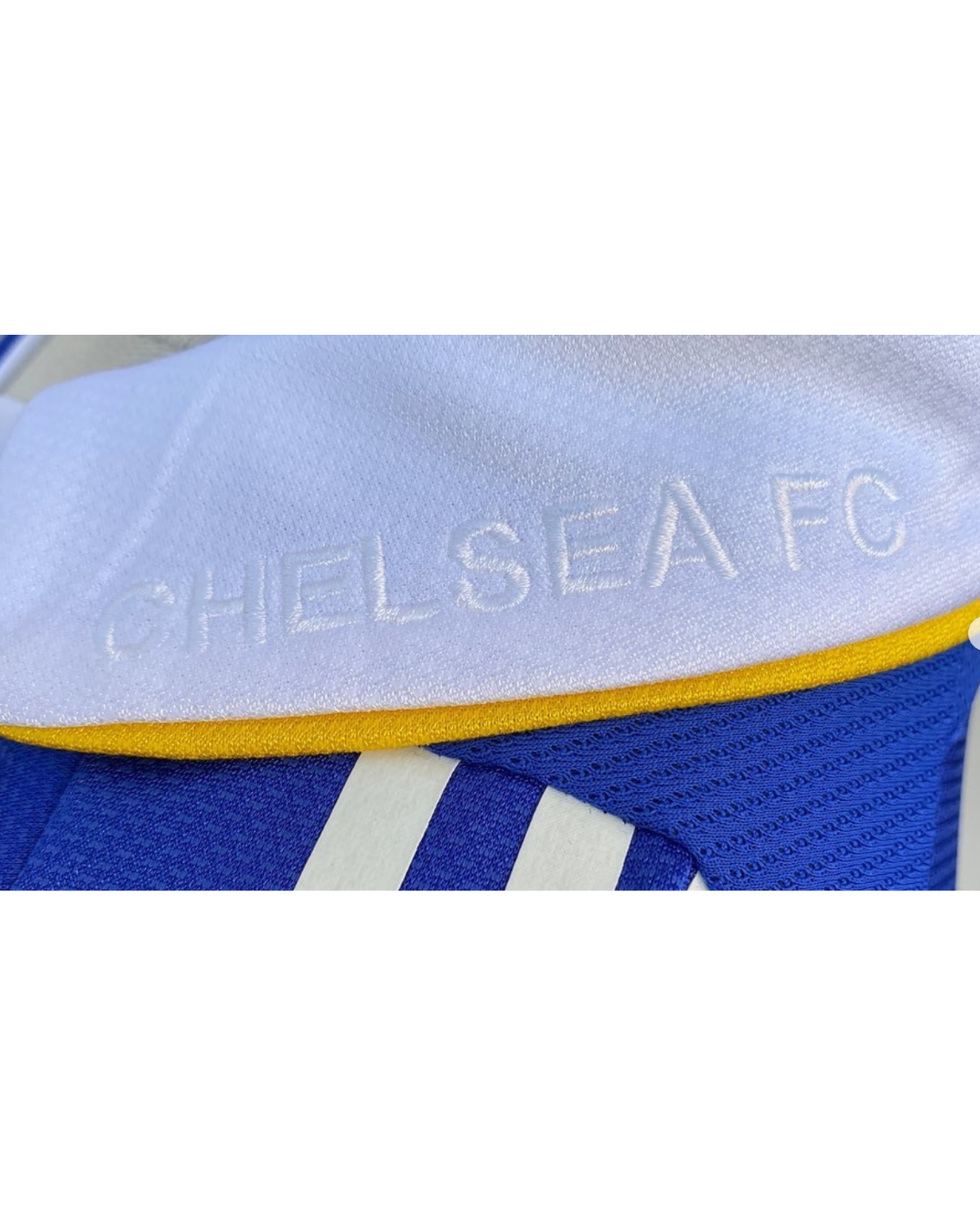 Didier Drogba's Chelsea match shirt, full display
