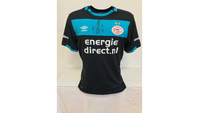Ruud van Nistelrooy Signed PSV Shirt 2016/17, PSV emblem detail