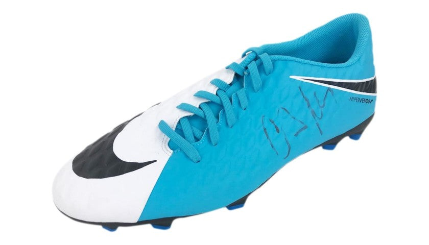 Sole view of the Cafu signed Nike football boot