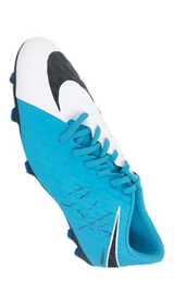 Close-up of Cafu's signature on the Nike boot