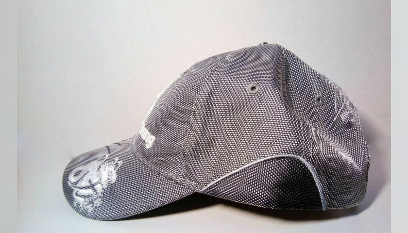 Underside view of the Michael Schumacher signed cap