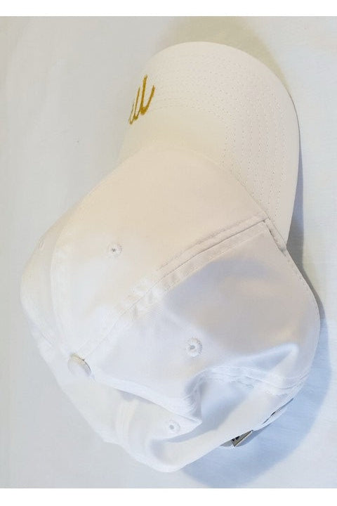 Underside view of the Michael Jordan signed Nike cap