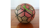 Side view of the signed Serie A Juventus match ball