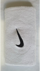 Close-up of Rafa Nadal's signature on the Nike wristband