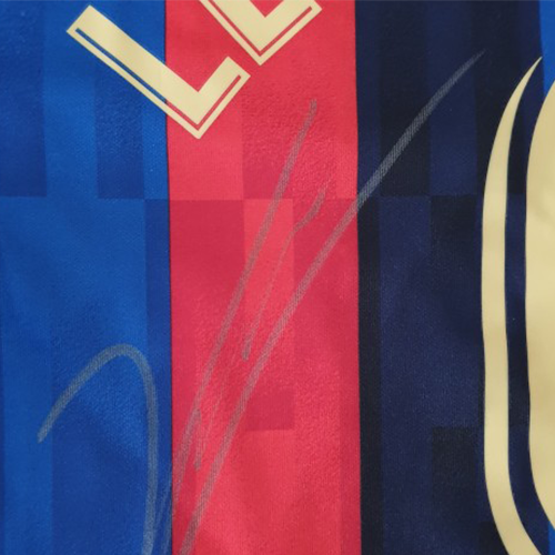 Barcelona Shirt, 2022/23 - Signed by Lewandowski
