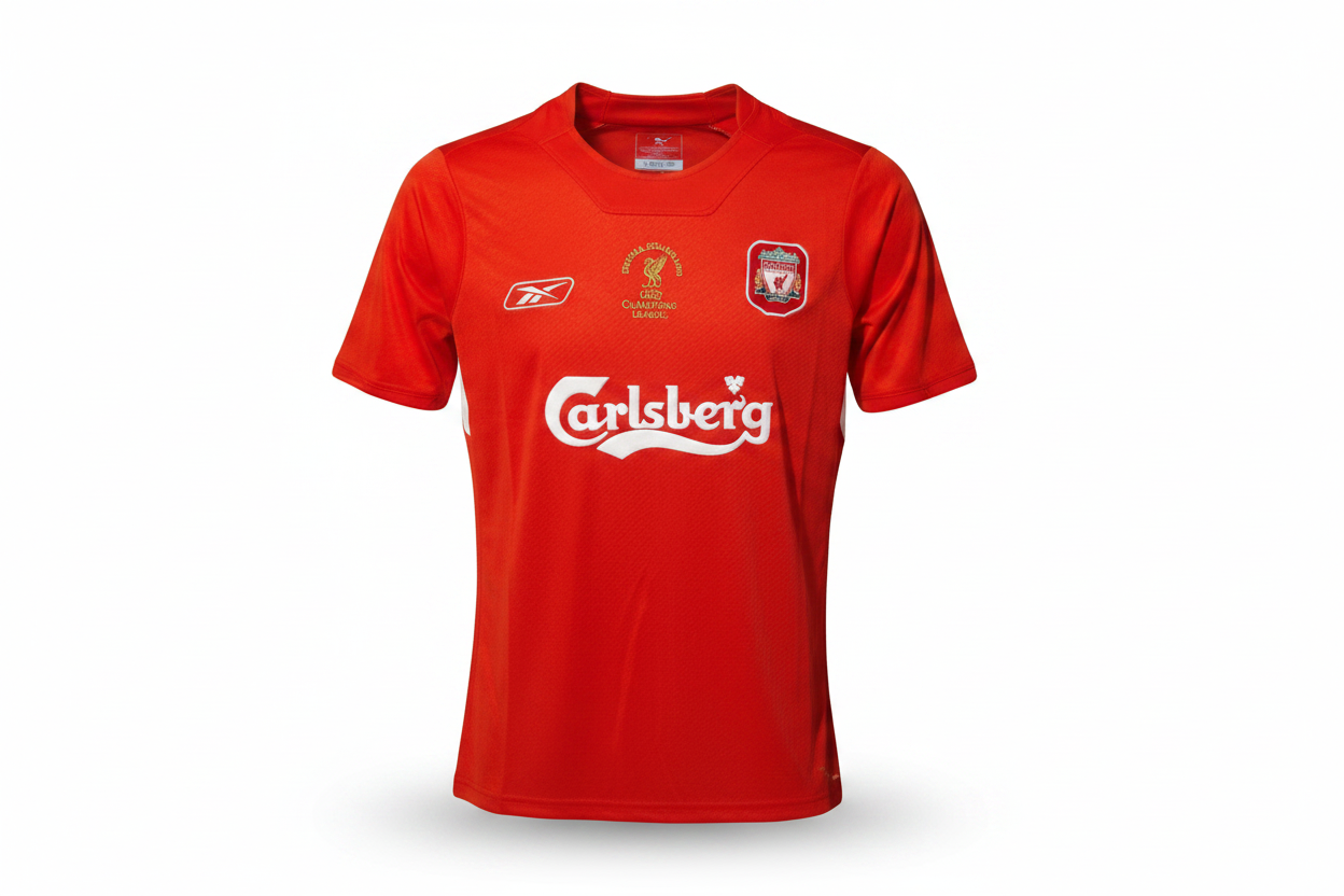 Jamie Carragher's Liverpool 2005 Champions League Signed Shirt