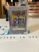 Gavi Renaissance, stained-glass design – 2023 Topps Merlin UEFA Champions League – FC Barcelona trading card, front