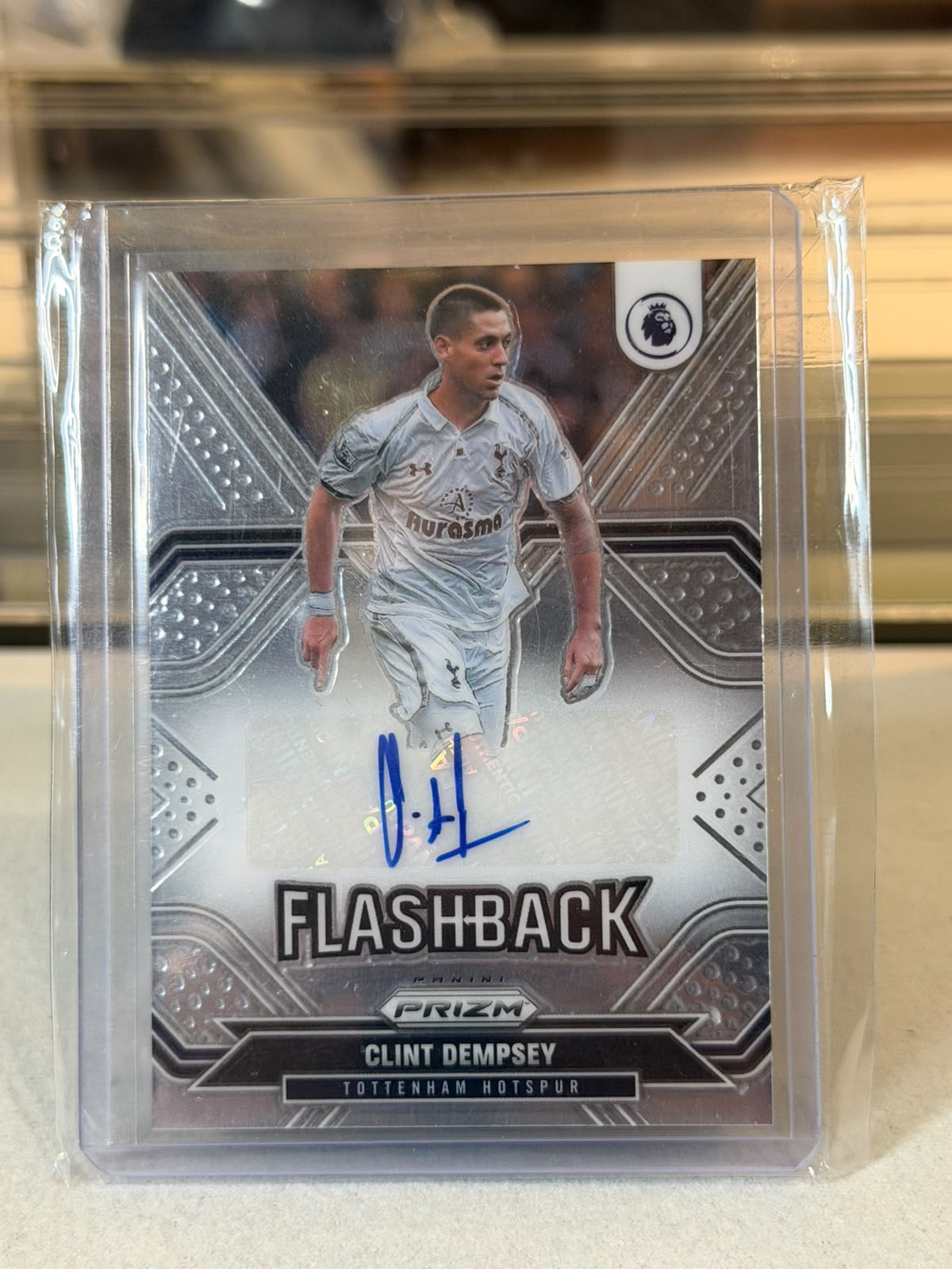 Clint Dempsey Tottenham Hotspur Panini Prizm Premier League Flashback card image A - C0000691