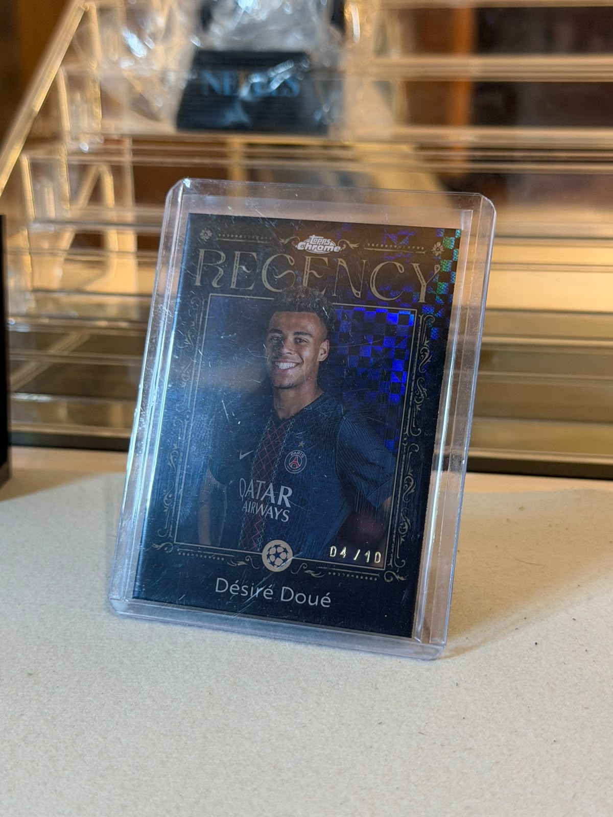 Desire Doue 2025/26 Topps Chrome UEFA Champions League Regency - front
