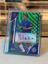Gianfranco Zola 2026 Topps Chrome Premier League Legend Authentic Autograph Green Wave Prizm - front
