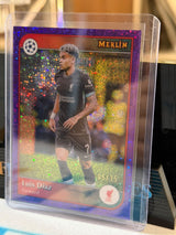 Luis Díaz 05/15 Base #188, Purple/red sparkle parallel – 2024/25 Topps Merlin Collections UEFA Club Competitions, front