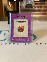 Lamine Yamal 19/50 Deco Artistry (sketch-art style) – 2025 Topps Deco – FC Barcelona trading card, back