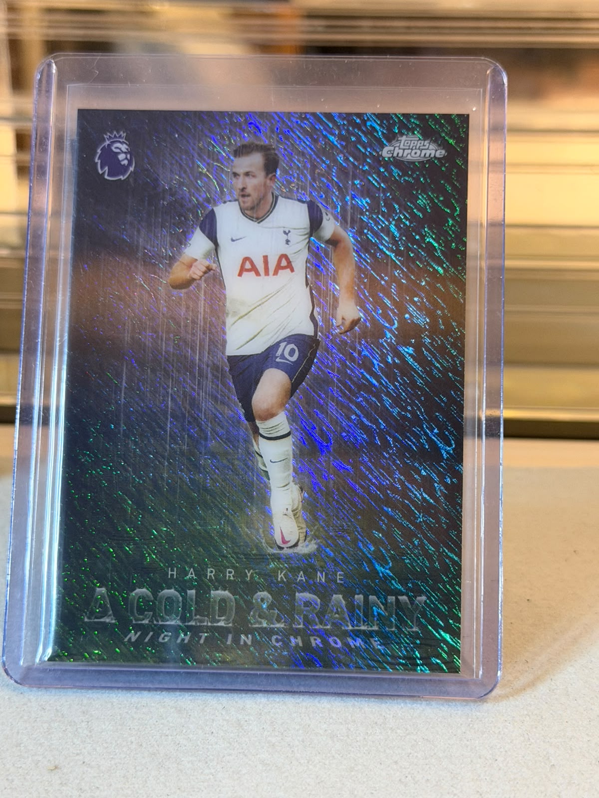 Harry Kane C0000603 front - Harry Kane #CRN-3 – Tottenham – A Cold And Rainy Night In Chrome – 2026 Topps Chrome Premier League