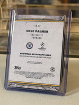 Cole Palmer Chelsea 2025-26 Topps Inception UEFA Club Competitions Showman Autograph Green Parallel 31/99 card back
