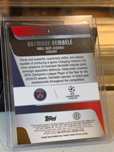 C0000640 Ousmane Dembele PSG Topps Chrome UCC 25/26 Orange Refractor 09/25 back
