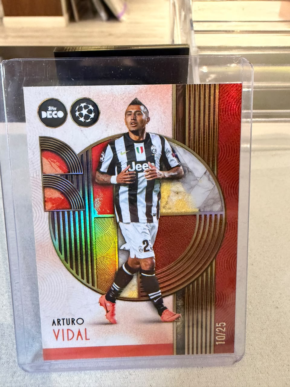 Arturo Vidal front - 2025 Topps Deco UEFA Champions League 10/25