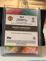 Bruno Fernandes 97/99 – Star Quality Autograph (Green) Manchester United trading card, back