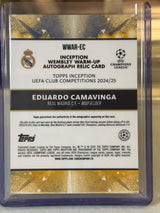 Eduardo Camavinga back - 2024/25 Topps Inception UEFA Club Competitions Wembley Warm-Up Autograph Relic 14/15