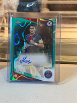 Thiago Silva - Paris Saint-Germain - 2025-26 Topps Chrome UCC Legend Autograph CLA-TS 100/199 (front)