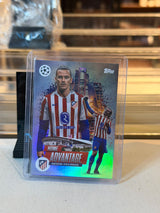 Antoine Griezmann Atletico Madrid Home Advantage insert card front, 2025/26 Topps UEFA Champions League #HP-7