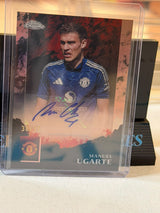 Manuel Ugarte 30/35 – Speak of the Devil Autograph Manchester United trading card, front