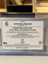 Jude Bellingham back - 2024/25 Topps Museum Collection UEFA Club Competitions Signature Swatches Dual Relic Autograph 41/50
