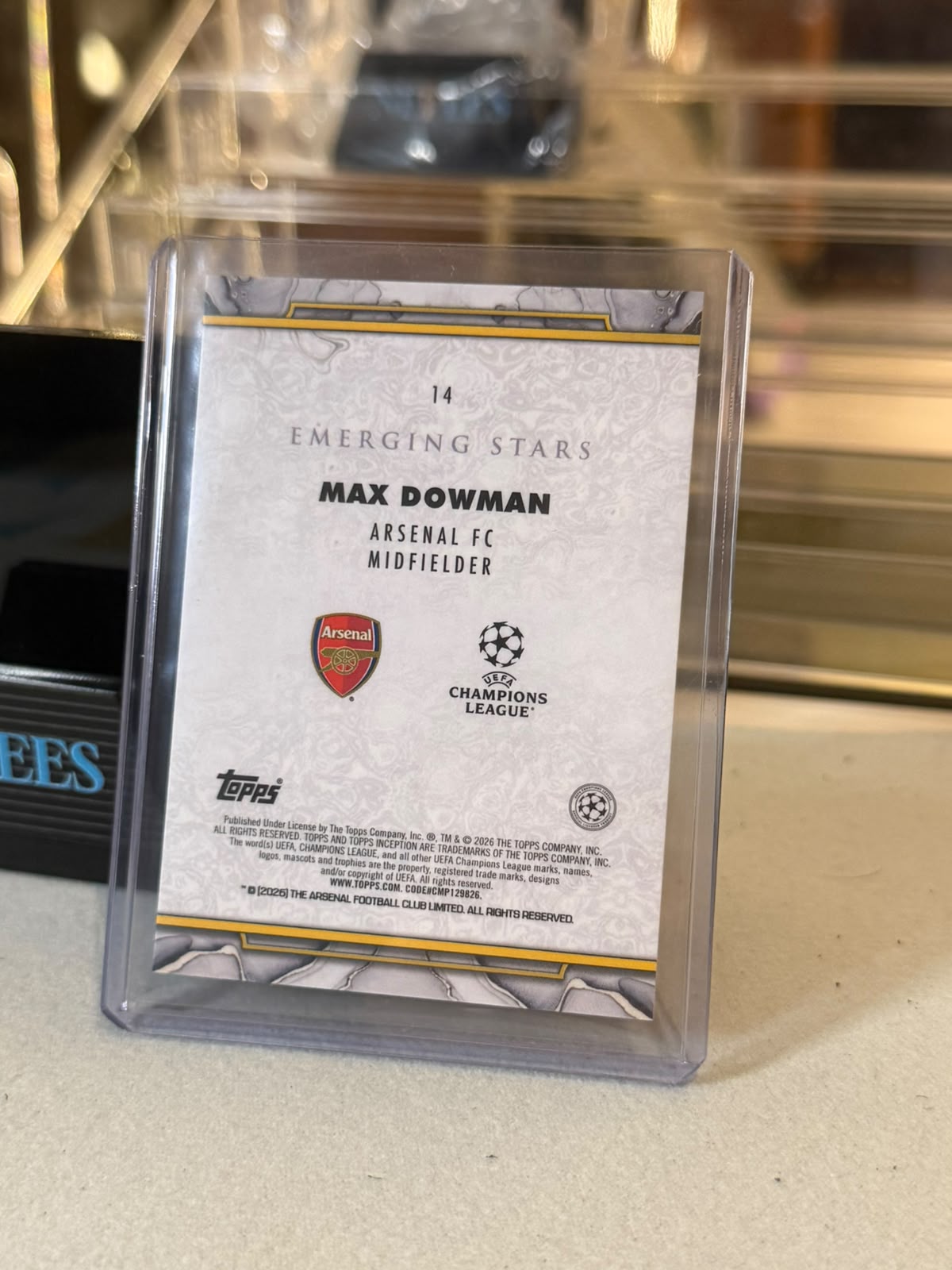 Max Dowman Emerging Stars 056/125 back
