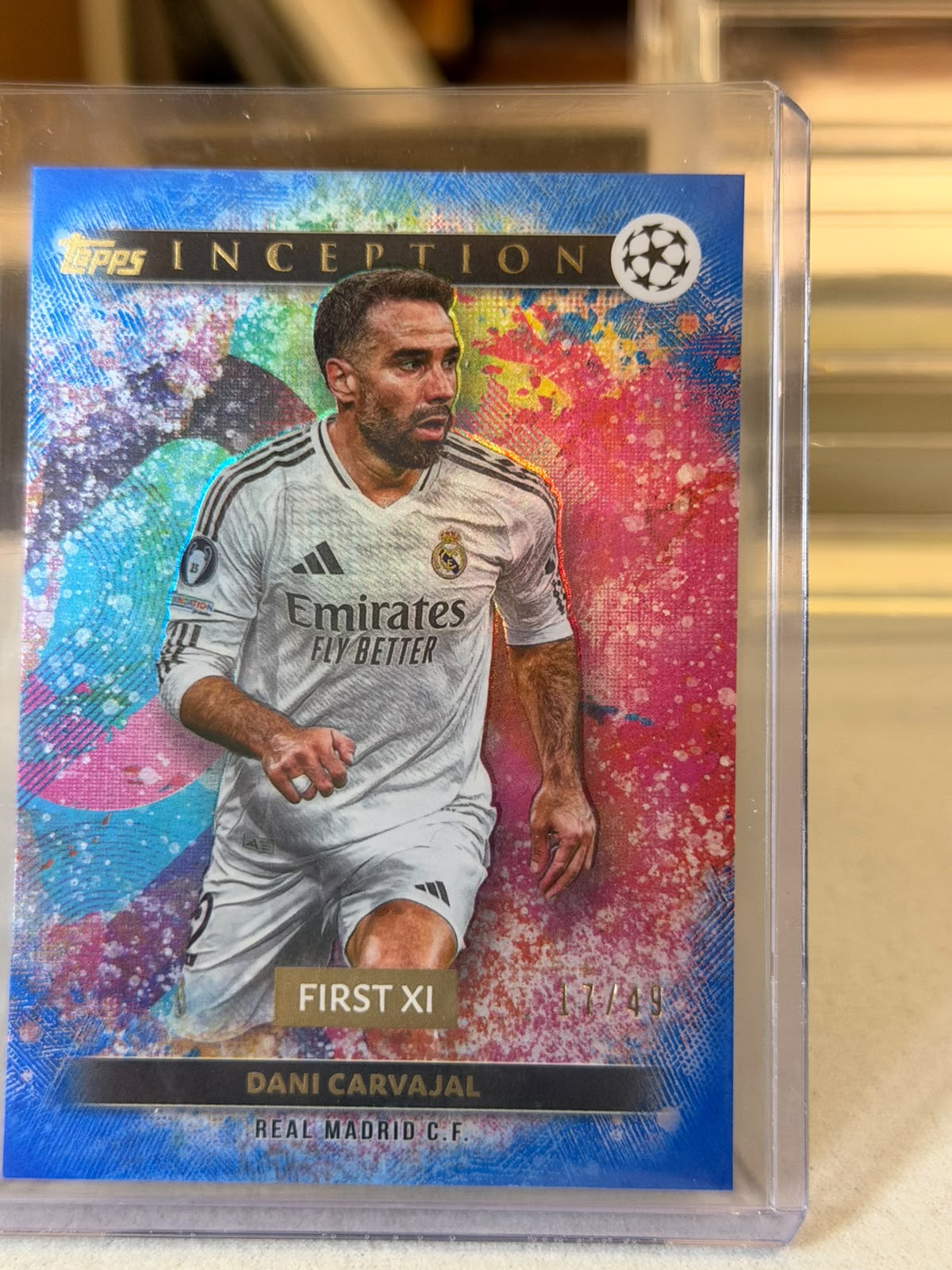 Dani Carvajal front - 2024/25 Topps Inception UEFA Club Competitions First XI 17/49