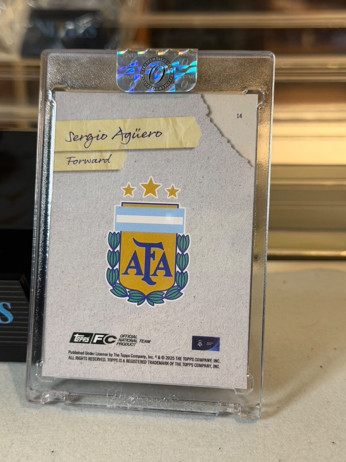 Sergio Aguero Argentina C0000830 back