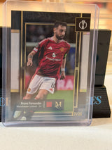 Bruno Fernandes 07/35 #15 – Amber Manchester United trading card, front