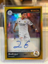 Rodrygo front - 2024/25 Topps Merlin UEFA Club Competitions Autograph 38/50