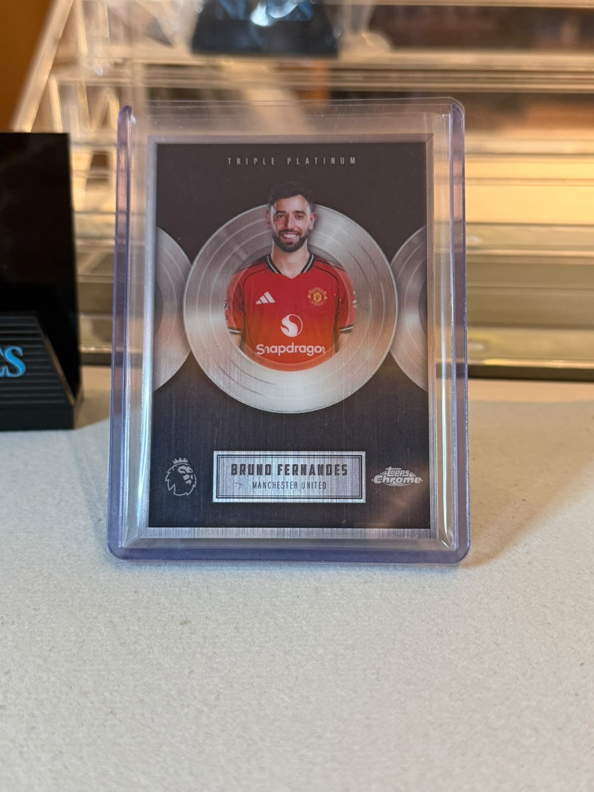 Bruno Fernandes #TP-3 Triple Platinum 2026 Topps Chrome Premier League - front