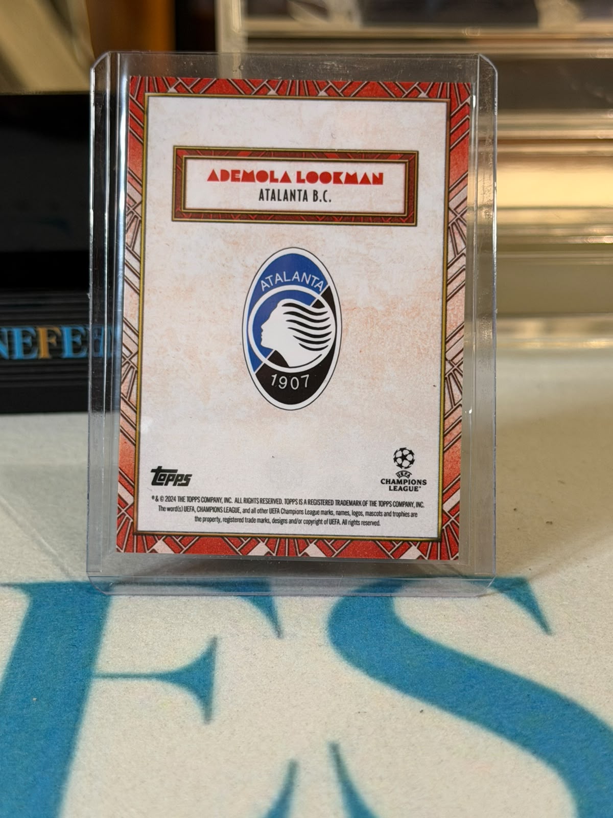 Ademola Lookman back - 2024/25 Topps Deco UEFA Club Competitions 06/10
