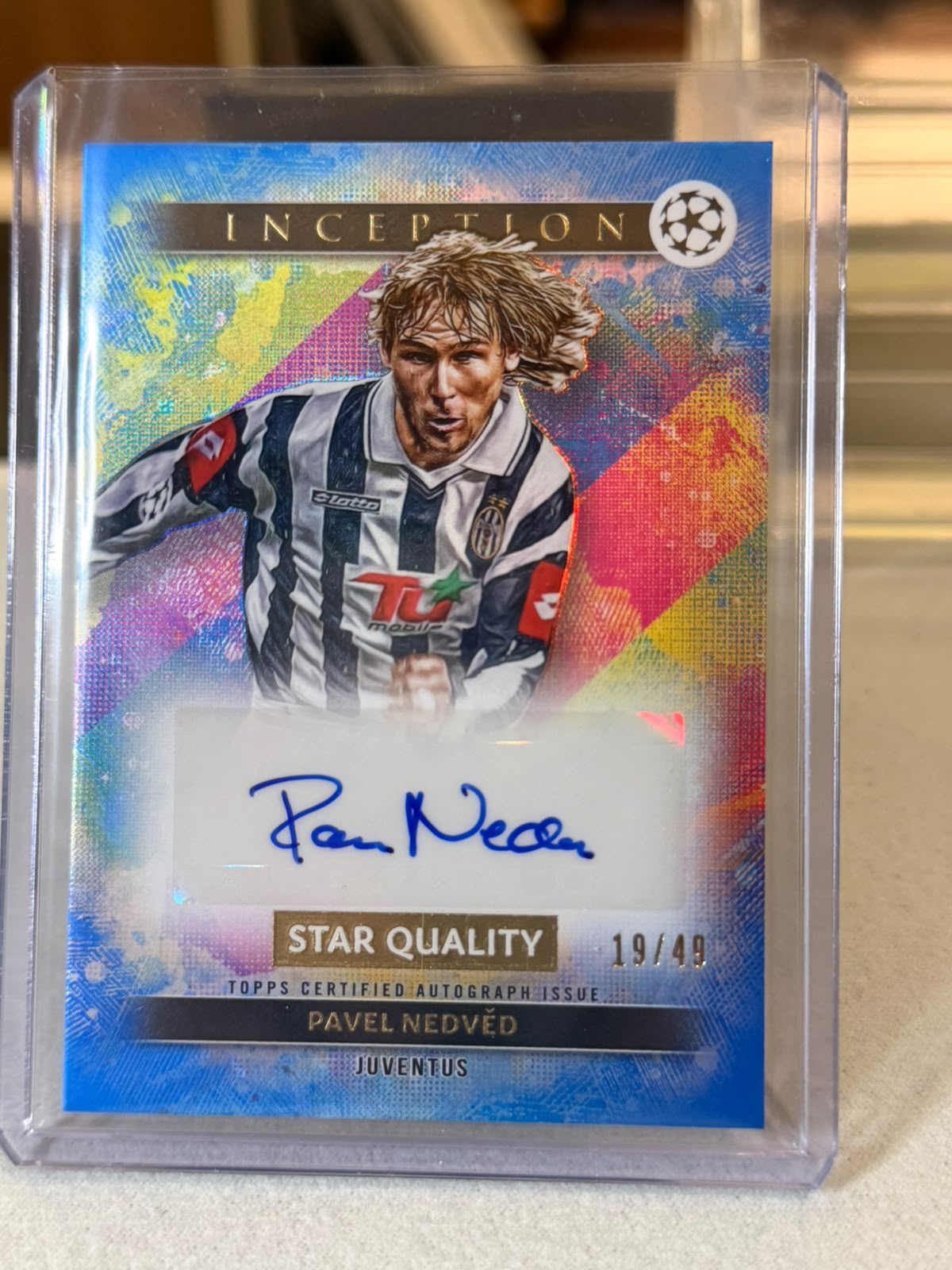 Pavel Nedvěd front - 2024/25 Topps Inception UEFA Club Competitions 19/49