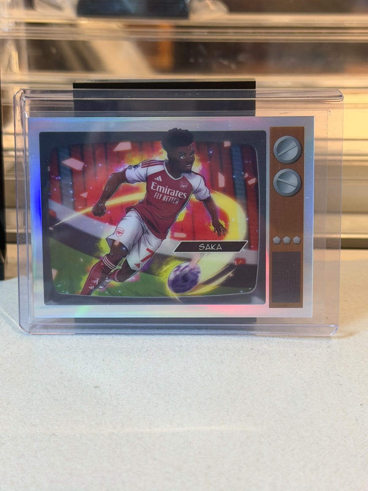 Bukayo Saka #CA-BS Chrome Anime Card 2026 Topps Chrome Premier League - front