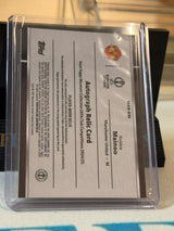 Kobbie Mainoo 004/299 – Autograph Relic (Rose Quartz) Manchester United trading card, back