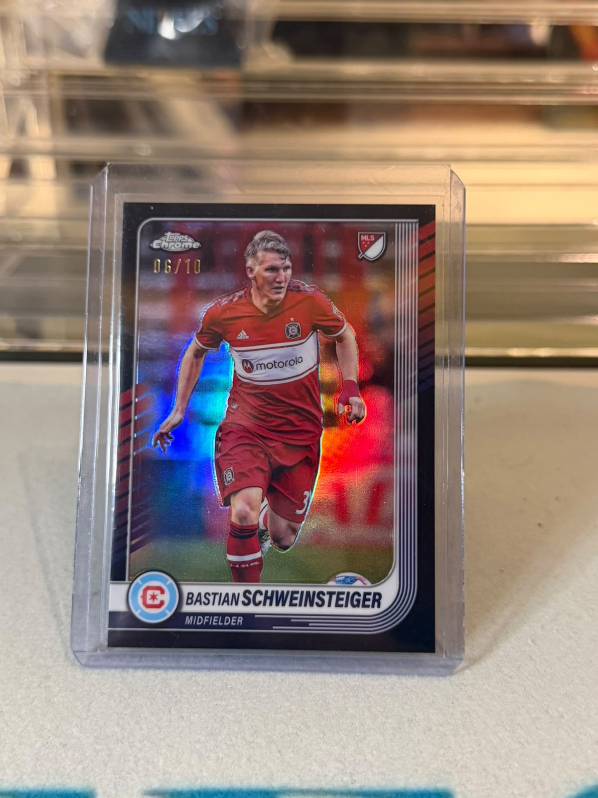 Bastian Schweinsteiger Chicago Fire Topps Chrome MLS card image A - C0000689