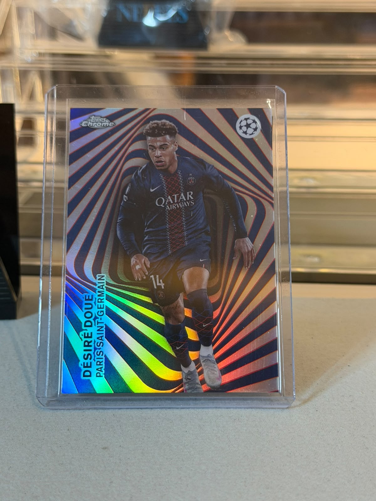Desire Doue #MG-9 Mindgame 2025-26 Topps Chrome UEFA Champions League - front