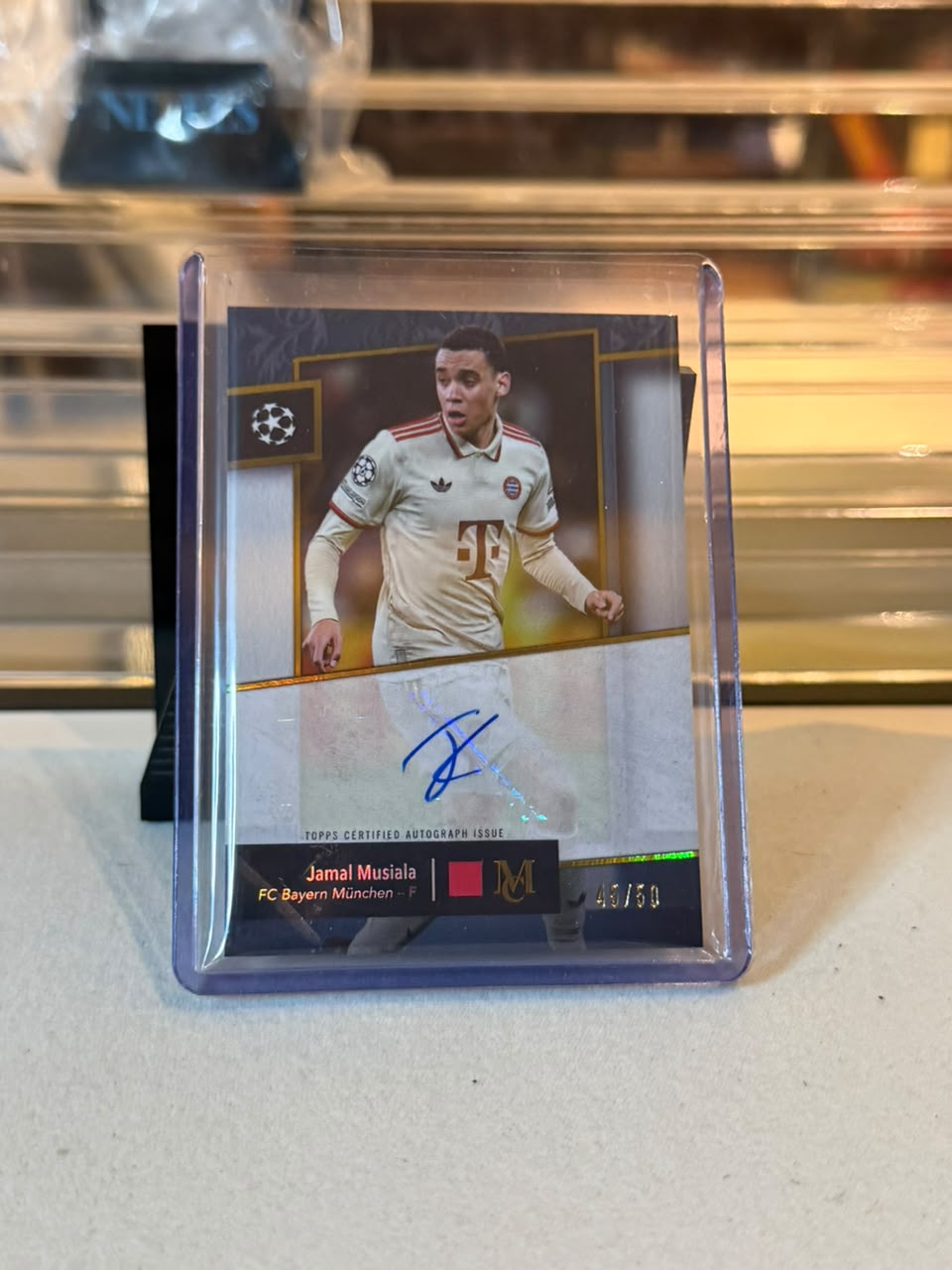 C0000646 Jamal Musiala Bayern Munich Topps Museum Collection UCC 24/25 Archival Autograph AA-JM2 45/50 front