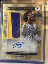 Eduardo Camavinga front - 2024/25 Topps Inception UEFA Club Competitions Wembley Warm-Up Autograph Relic 14/15