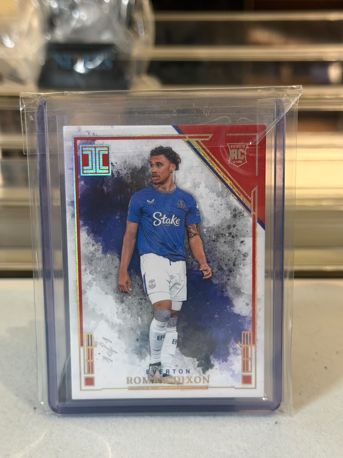 Roman Dixon front - 2024-25 Panini Impeccable Premier League Soccer RC No. 18 1/1