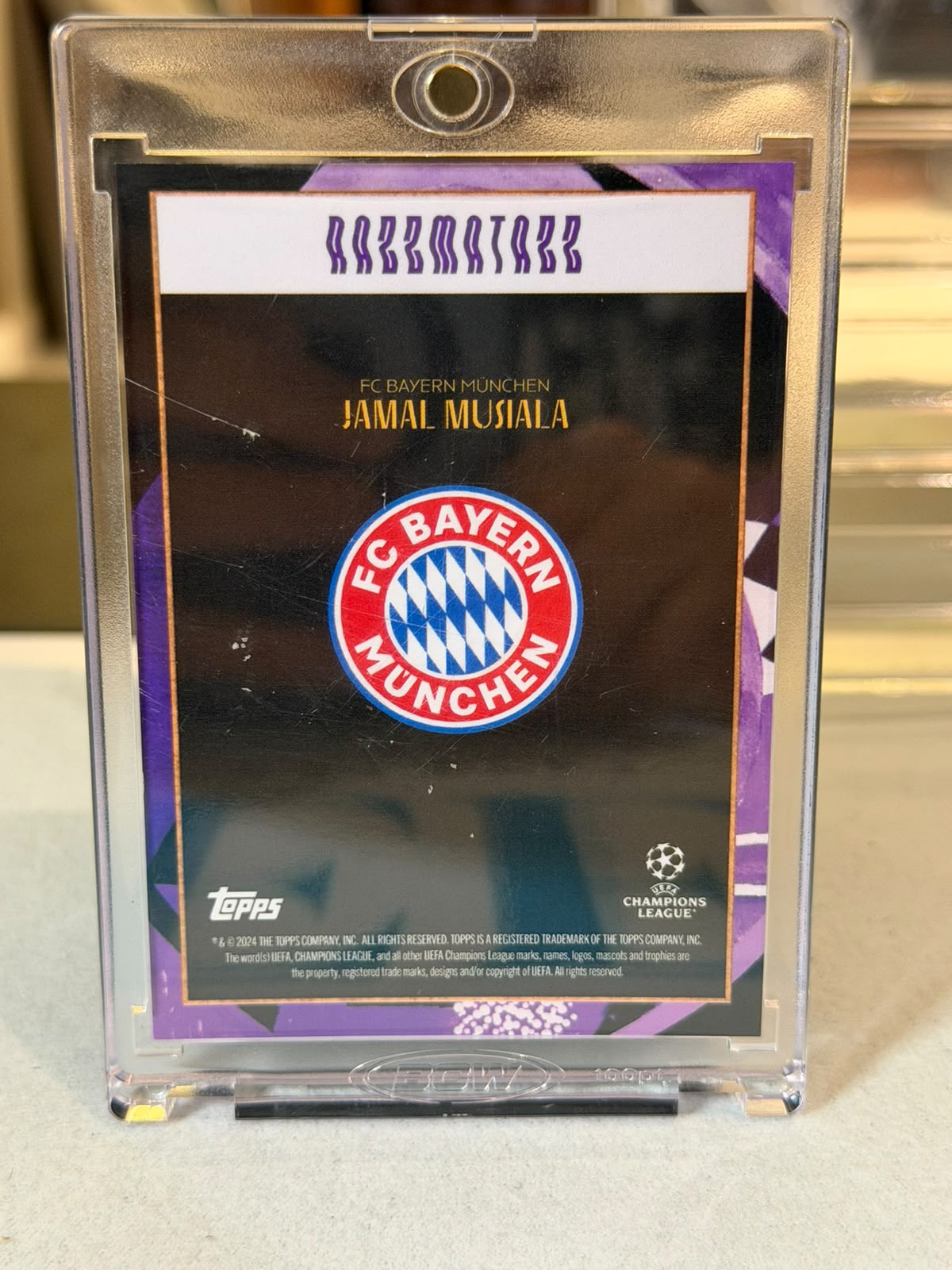 FC Bayern batch card SKU C0000481 back