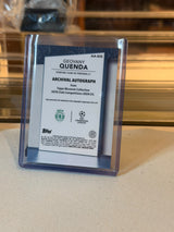 Geovany Quenda 2024/25 Topps Museum Collection UEFA Club Competitions Archival Autograph - back