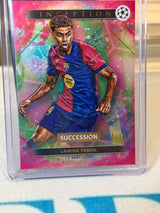 Lamine Yamal 010/150 Succession (#40), base/numbered version – Topps Inception UEFA Club Competitions 2024/25 – FC Barcelona 