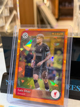 Luis Díaz 13/25 Base #188, Orange cracked-ice parallel – 2024/25 Topps Merlin Collections UEFA Club Competitions, front