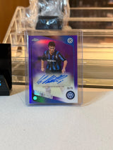 Lothar Matthaus - Inter Milan - 2025-26 Topps Chrome UCC Legend Autograph CLA-LO purple-green refractor 26/75 (front)