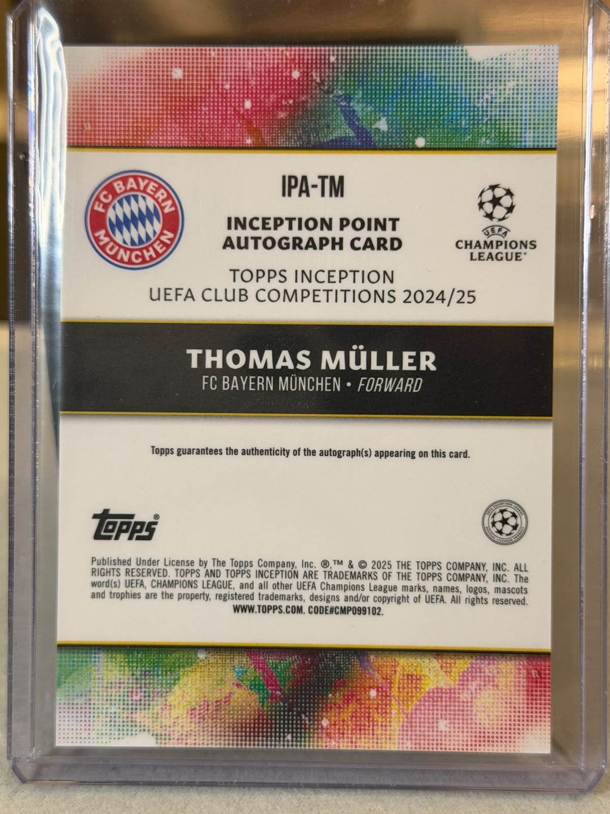 FC Bayern batch card SKU C0000469 back