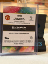 Eric Cantona 15/49 – Star Quality Autograph Manchester United trading card, back