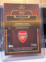 Eberechi Eze back - 2025/26 Topps Gold Premier League Gold Autograph Orange 16/25